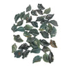 Moss Agate Freeform carved leaf pendant 18-30mm (hole driled on top)