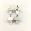 Howlite White Mushroom Pendant 16x21mm