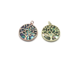 Copper Inlaid Abalone 10X11.5Mm