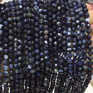 Sapphire Faceted Round Beads 6.2mm