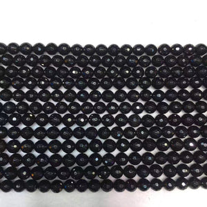 Tektite Faceted A Grade Round Beads 12mm