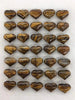 Tiger Eye Heart Pendant 20x25x12mm