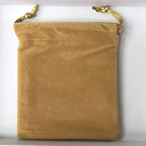 Yellow Cloth Pouch Bracelet Bag 10x12CM