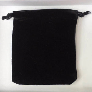 Black Cloth Pouch Bracelet Bag 10x12CM