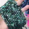Emerald faceted beads 7mm