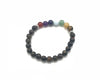 Blue Tiger Eye 7 Chakras Bracelet 8mm
