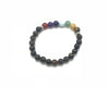 Blue Tiger Eye 7 Chakras Bracelet 6mm