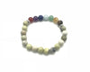 Aust Butter Jasper 7 Chakras Bracelet 6mm