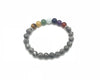 Gary Picture Jasper 7 Chakras Bracelet 6mm