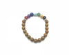 Yellow Wooden Jasper 7 Chakras Bracelet 8mm