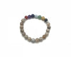 Wooden Agate 7 Chakras Bracelet 6mm