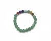 Matte Aventurine Green 7 Chakras Bracelet 6mm
