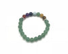Matte Aventurine Green 7 Chakras Bracelet 8mm