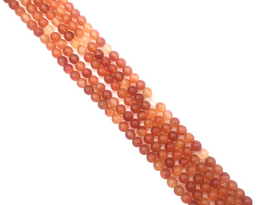NATURAL AGATE ROUND BEADS 4MM