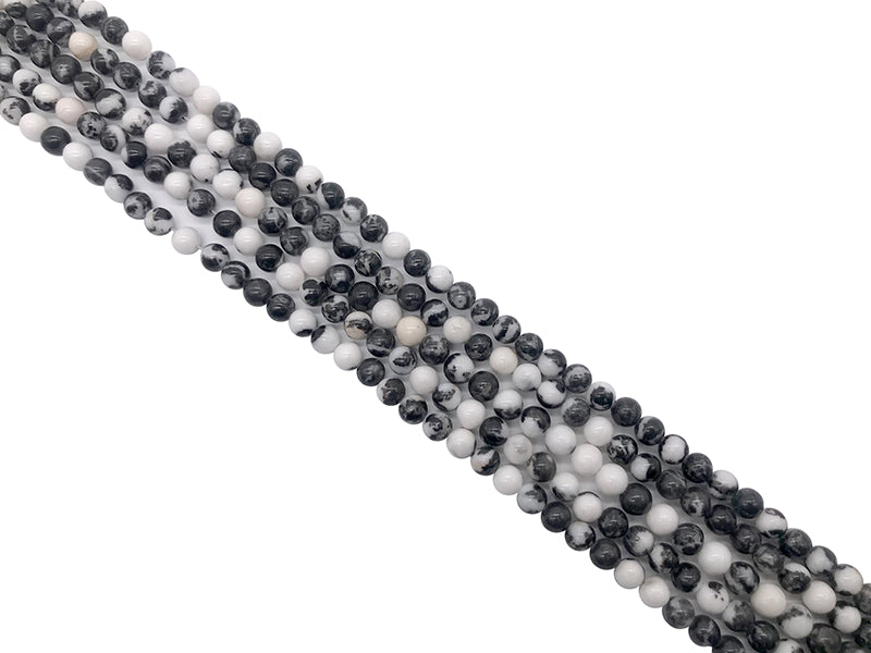 Black Round Beads - 6mm