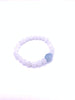 Moonstone Bracelet Wite Aquamarine Free Form Center Piece 8mm