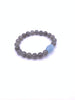 Labradorite Bracelet Wite Aquamarine Free Form Center Piece 8mm