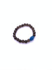Smokey Quartz Bracelet Wite Aquamarine Free Form Center Piece 8mm