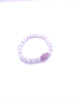 White Calcite Bracelet Wite Kunzite Free Form Center Piece 8mm