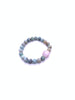 Terra Agate Bracelet Wite Kunzite Free Form Center Piece 8mm