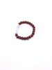 Gold Sand Stone Wite Moonstone Bracelet 8mm