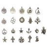 Silver Color Alloy Metal Charms for Bracelets 21 pcs per set