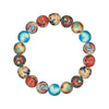 Impression Jasper Red and Blue Stretch Bracelet 8MM