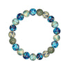 Impression Jasper Gradient Blue Stretch Bracelet 8MM