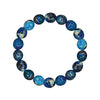 Impression Jasper Gradient Dark Blue Stretch Bracelet 8MM