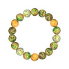Impression Jasper Yellow and Green Stretch Bracelet 8MM