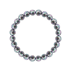 Shell Pearl Silver Round Bracelet 8MM