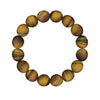 Men's Bracelet Matte Tiger Eye Round Beads 10mm