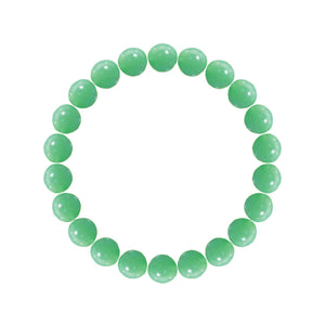 Men's Bracelet Aventurine Green Round Beads 10mm