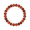 Men's Bracelet Red Sardonyx Round Beads 8mm