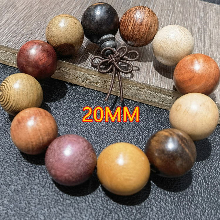 Natural multi-treasure wood beads bracelet sandalwood beads wholesale -  American Bead Corp
