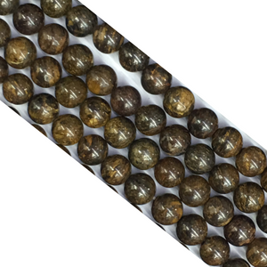 Brownzite Round Beads 12Mm