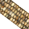 Picture Jasper roundel beads 6x10mm