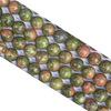 Unakite Round Beads 8Mm