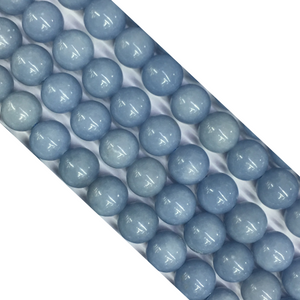 Blue Angel Stones Round Beads 6Mm