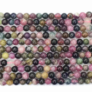 Tourmaline round beads 6mm