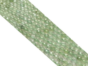 Prehnite Super Precision Cut Faceted Round Beads 4Mm