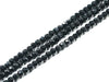 Thunder Polish Glass Crystal Black Faceted Rounds 4Mm