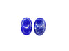 Color Agate Royalblue Pendant 30X50Mm