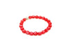 Color Crack Crystal Shamballa Red Bracelet 8Mm