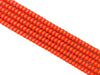 Resin Orange Red Heishi 7X4Mm