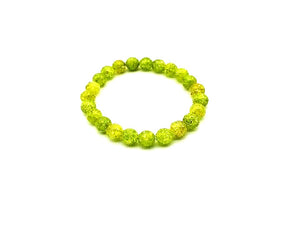 Color Crack Crystal Green Bracelet 8Mm