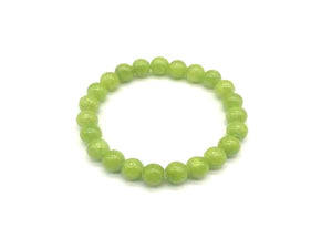 Synthetic Jade Apple Green Bracelet 8Mm