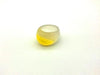 Color Agate White Yellow Ring Faceted 9X14-10X21Mm