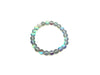 Matte Candy Color Glass Shamballa Gray Bracelet 8Mm