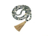 Tree Agate Tassel Necklace 108Pcs 6Mm